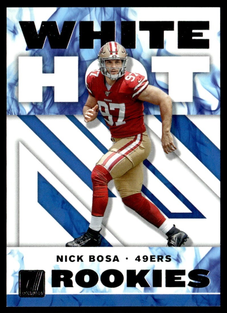 2019 Donruss White Hot Rookies Nick Bosa San Francisco 49ers #WHR-8