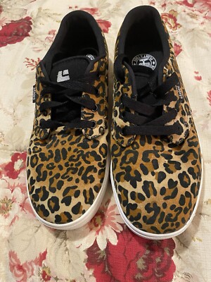 Etnies Jameson Vulc Women's Shoe - Brown Animal Print - Brand New SZ 9M