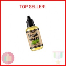 Monk Drops - 100 Monkfruit Liquid Sweetener, Zero Glycemic, Zero Calories, Zero