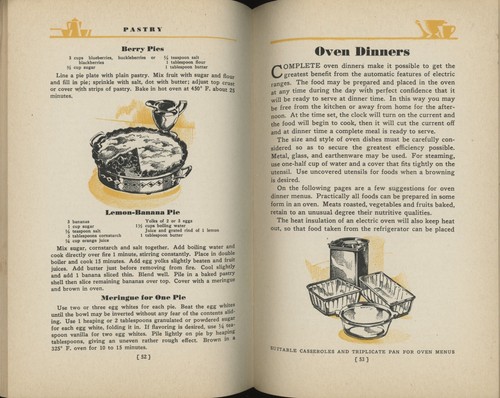 Western Massachusetts ELECTRIC RANGE RECIPES 1935 Booklet Cookbook Stove - Picture 4 of 8