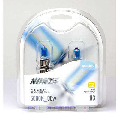 Nokya Cosmic White 5000K Stage 2 Halogen Bulb H3 80W main image 1