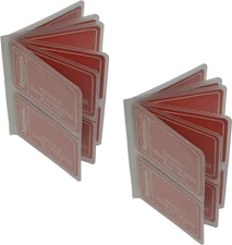 Set of 2 -Card or Picture Insert Replacement Plastic Insert for Hipster Wallets