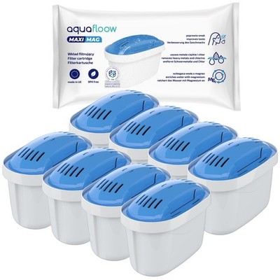 Wasserfilter Kartuschen AquaFloow MaxiMag für Brita Dafi Aquaphor Wessper 8x