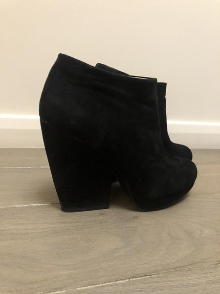 Women Carlo Pazolini Boots Black Suede 10