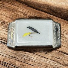 Trout Fly Fishing Fisherman Sportsman Vintage Belt Buckle Unbranded