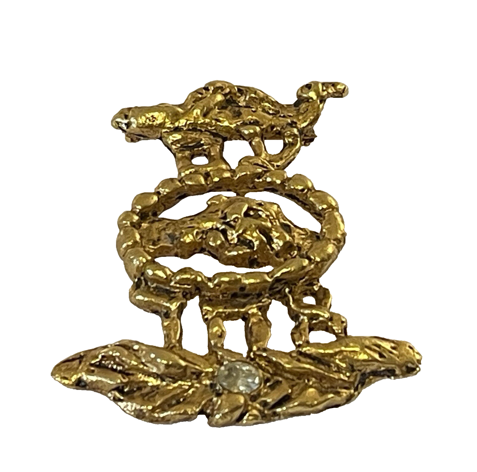 Vintage Brooch Pin Jacques Lipchitz Signed Hebrew Birds Hands ...