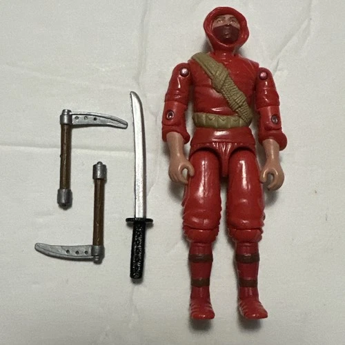 2005 Gi Joe Cobra 3.75" Red Ninja Viper v2 Figure Complete Comic Pack Hasbro
