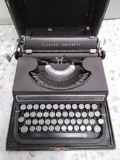 MAQUINA DE ESCRIBIR HISPANO OLIVETTI STUDIO 46 NEGRA AÑOS 50. V01