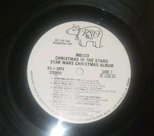 Star Wars *Christmas In The Stars*  VINYL  LP Meco  1980 White Label Promo Issue