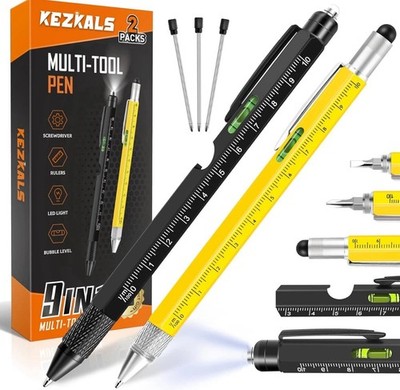 KEZKALS 2er Pack 9 in 1 Multi Tool Stift Set