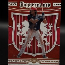 Panini Crusade Juggernauts James Wood #12 Serial Numbered Washington