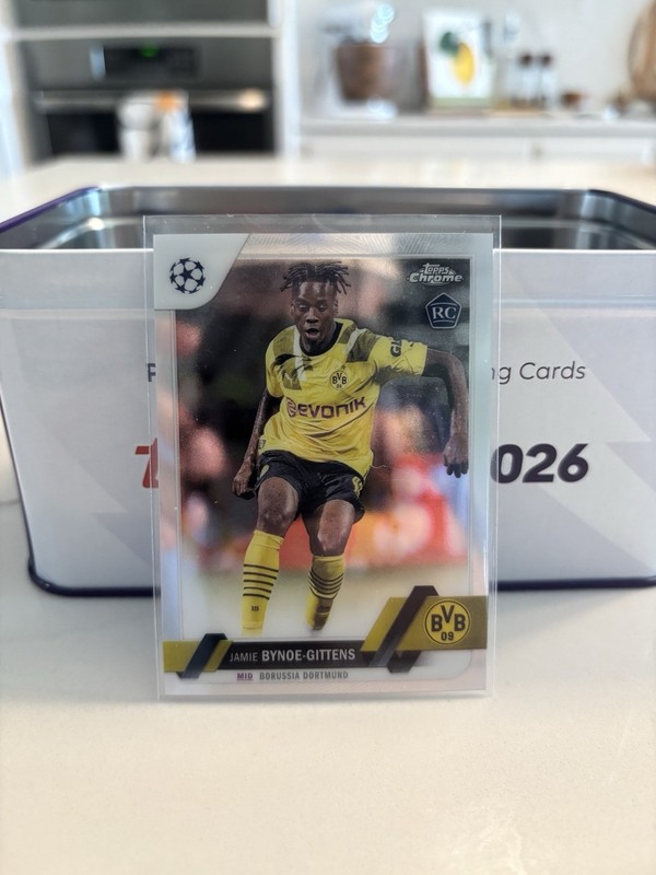 2022-23 Topps Chrome UEFA Club Competitions - Jamie Bynoe-Gittens #43 (RC)