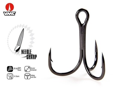 VMC 1x Inline Treble Hooks 7547BN #4/5pcs