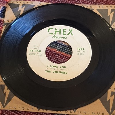 The Volumes I Love You / Dreams 1962 45 rpm Tested Northern Soul