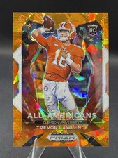 2021 Panini Prizm Draft Picks All-American Trevor Lawrence #181 Orange Ice RC