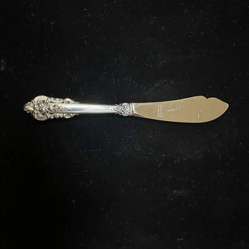 Wallace Grand Baroque Fine Sterling Silver 6 3/4" Master Butter Knife