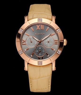  Luxuriöse Quantum Damenarmbanduhr   Rosegold & Steine   Modell IML433 byHuriye