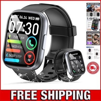1.95'' Touch Screen Smart Watch for Men & Women - Call, Fitness,  Waterproof