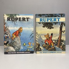Rupert Bear Rupert Daily Express Annual Hardcover (1969, 1970)