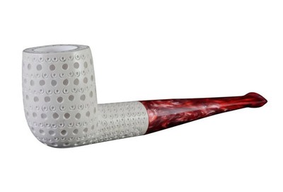 Billiard Meerschaum Pipe Classic hand carved smoking tobacco with case MD-23