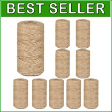 10 Rolls 3mm Jute Twine - Bulk 3280 Feet for Gardening  Creative Projects