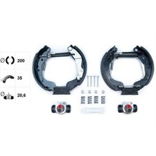 TEXTAR Bremsbackensatz Bremsbacken hinten für Opel Karl C16 Chevrolet Spark