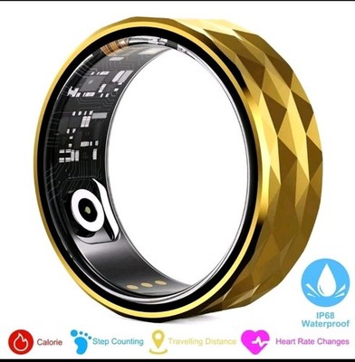 Smart Ring Health Waterproof IP68 Finger Ring Monitor Heart Rate Fitness Tracker