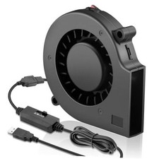 x 15mm USB Blower Cooling Fan 5V DC Turbo Small Fan DIY Cool 75mm