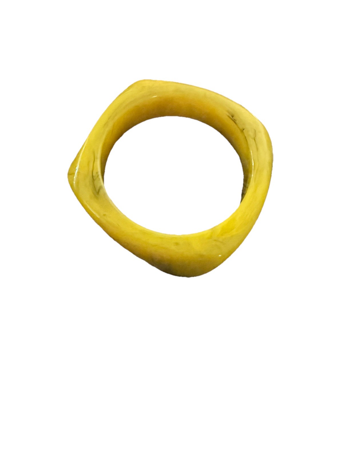 Authentic Bakelite Chunky Butterscotch Marbled Ba… - image 3