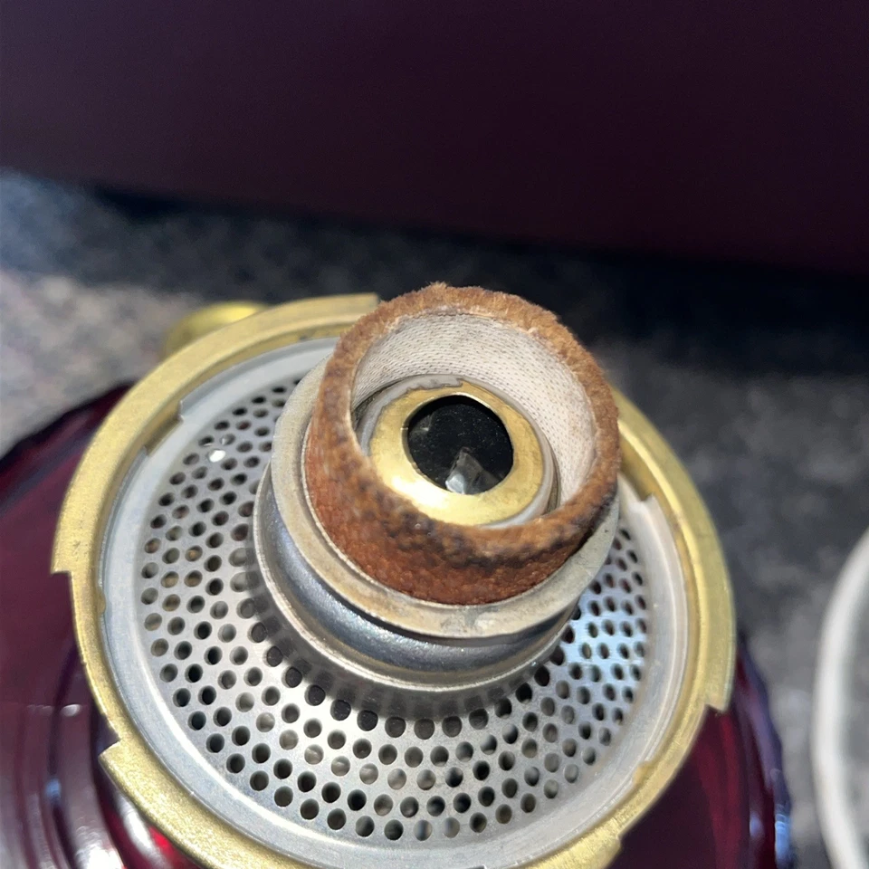 Aladdin Nu-Type Model  B  Short Lincoln Drape RED. New Mantel COMPLETE  Chicago  - Image 3 of 3