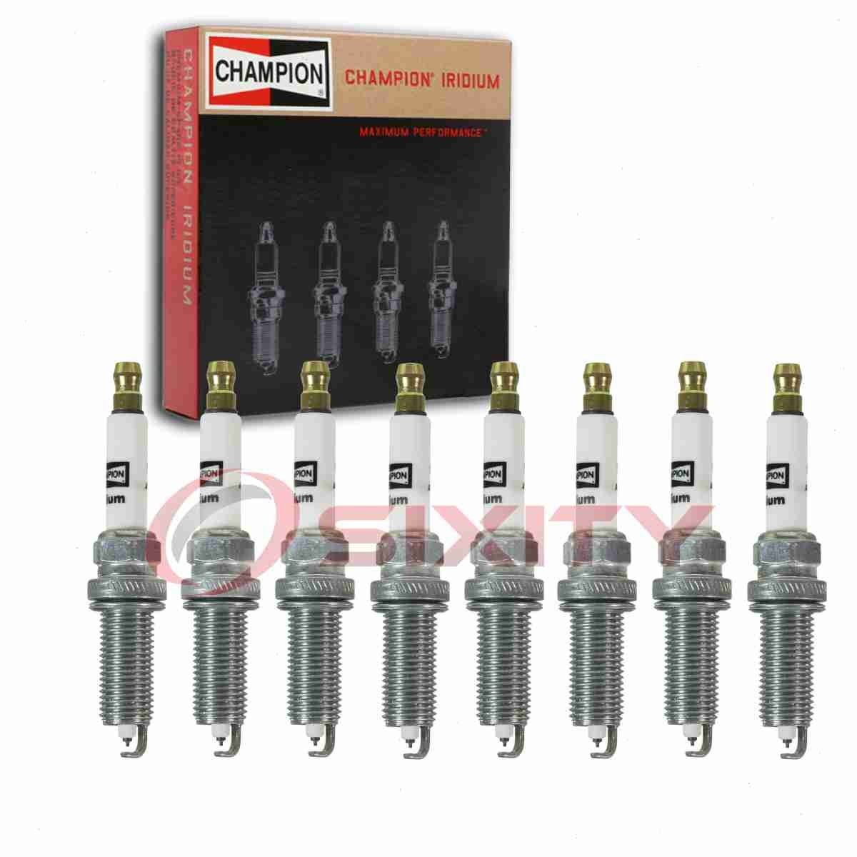 8 pc Champion Iridium Spark Plugs for 2013-2015 Jaguar XFR-S 5.0L V8 ym