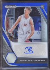 2021-22 Panini Prizm DP Autographs Prizms Blue #44 Vrenz Bleijenbergh #/149