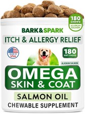 Omega 3 for Dogs - Fish Oil Skin Coat 180Ct Skin Coat Health , orange