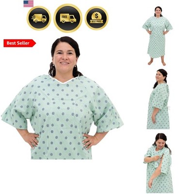 3 Pack - Hospital Gown IV Snap Sleeves - One Size Fits All Large - 2XL - Tie ...