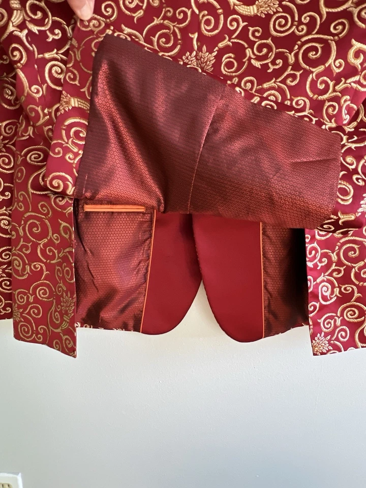 Steven Land Blazer Men’s Size 44R Blaze Sport Coat Smoking Jacket Party Festive - Image 4 of 4