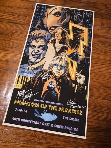 Phantom Of The Paradise 40th Anniversary Poster Print Signed By Jessica Harper