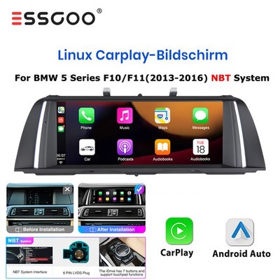 10,25'' Autoradio BT Für BMW 5 Series F10 F11 NBT Linux CarPlay Android auto USB