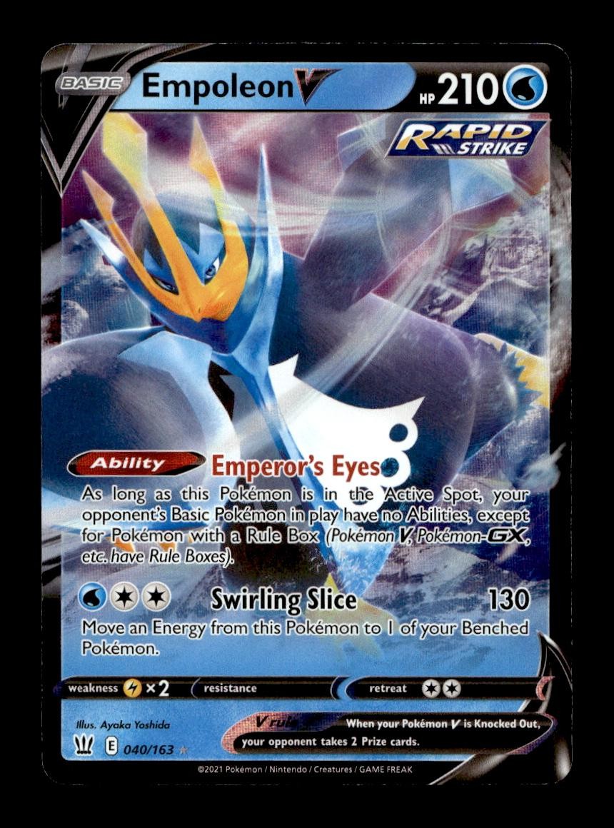 Empoleon V 040/163 Holo Ultra Rare Battle Styles Pokemon Near Mint