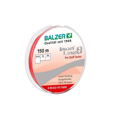 Balzer Ironline Pro Staff 8-fach rot 150m 0,12mm