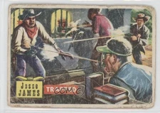 1956 Topps Roundup Jesse James Trapped #56 0s4