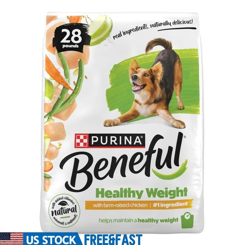 Healthy Weight Dry Dog Food Kibble High Protein Chicken 28 lb Nutrition New