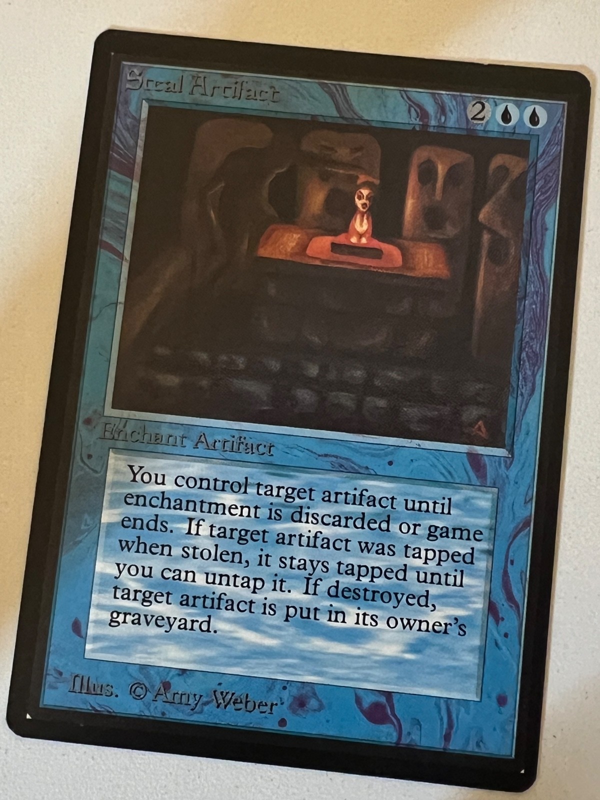 Magic the Gathering MTG Beta Steal Artifact NM  (Beta Bob)