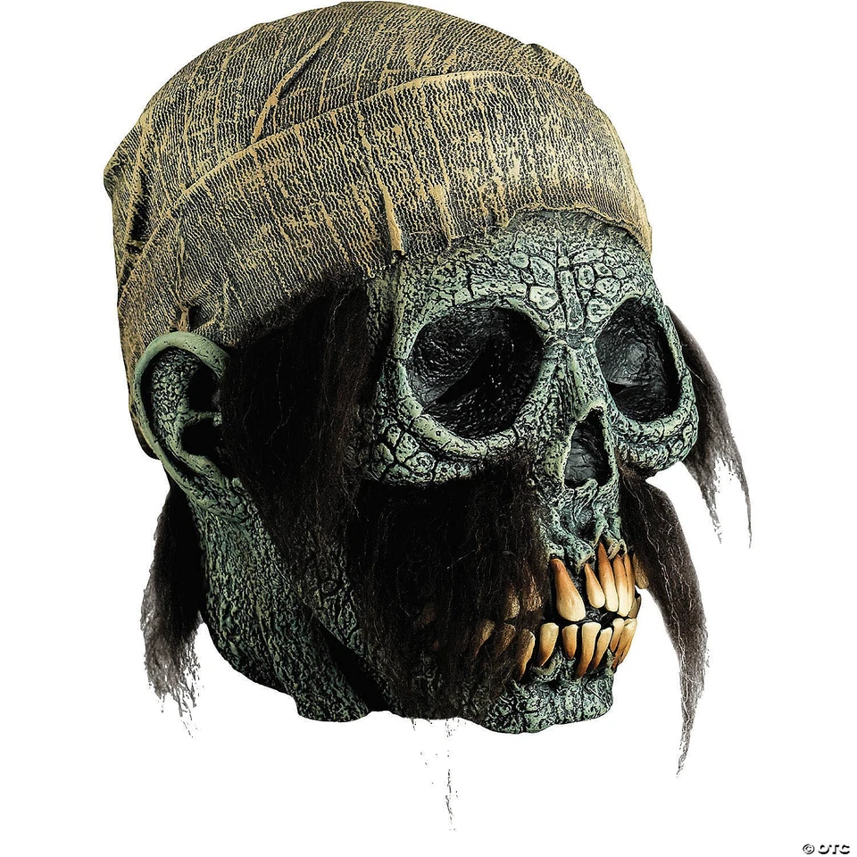 Máscara de látex realista de calavera pirata - Máscara de terror superior de Illusive Concepts Foto 3 de 3