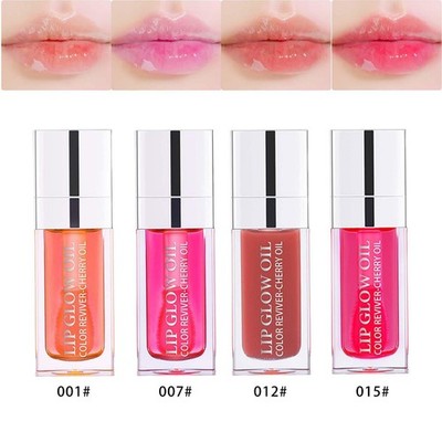 Plump Lip Glow Oil Nourishing Hydrating Lip Gloss Glitter Shine Lip Tint