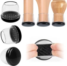 8 PCS Extra Large Chair Leg Sliders for Carpet, Chair Glides for Carpet, Teflon