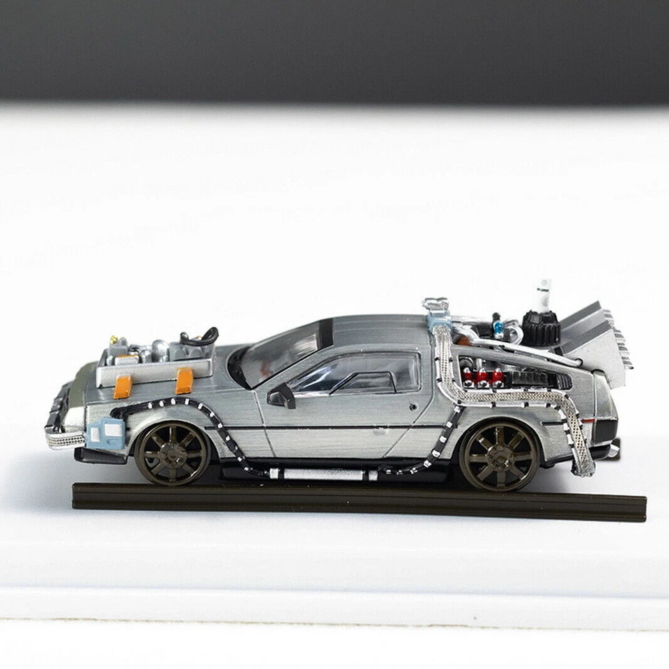 MJ 1/64 Scale Back to the Future DeLorean Time Machine2 Diecast car Model Toy - Image 2 of 4