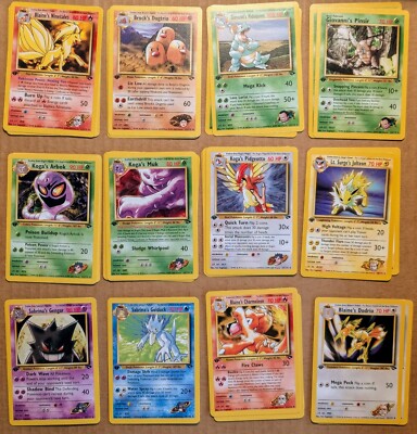 2000 Pokémon TCG Gym Heroes - 1st Edition - Free Ship - Multi Discount - NM