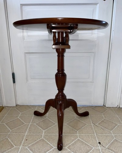 Kittinger Colonial Williamsburg Mahogany Revolving Tilt Top Table CW11-LH NJ - Picture 7 of 23