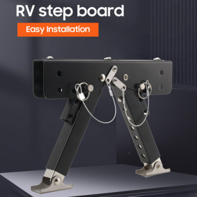 Adjustable Height Portable Folding Step Caravan Camping Rv Accessories