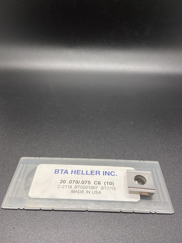 BTA Heller Inc. - 20 .070/.075 C6 Inserts #BT0201007 (Pack of 10) - Picture 3 of 3